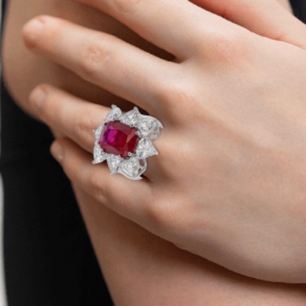 **SOLD** Ruby Ring Size 7 - Picture 3 of 10